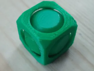 Rotating Sphere inside Cube