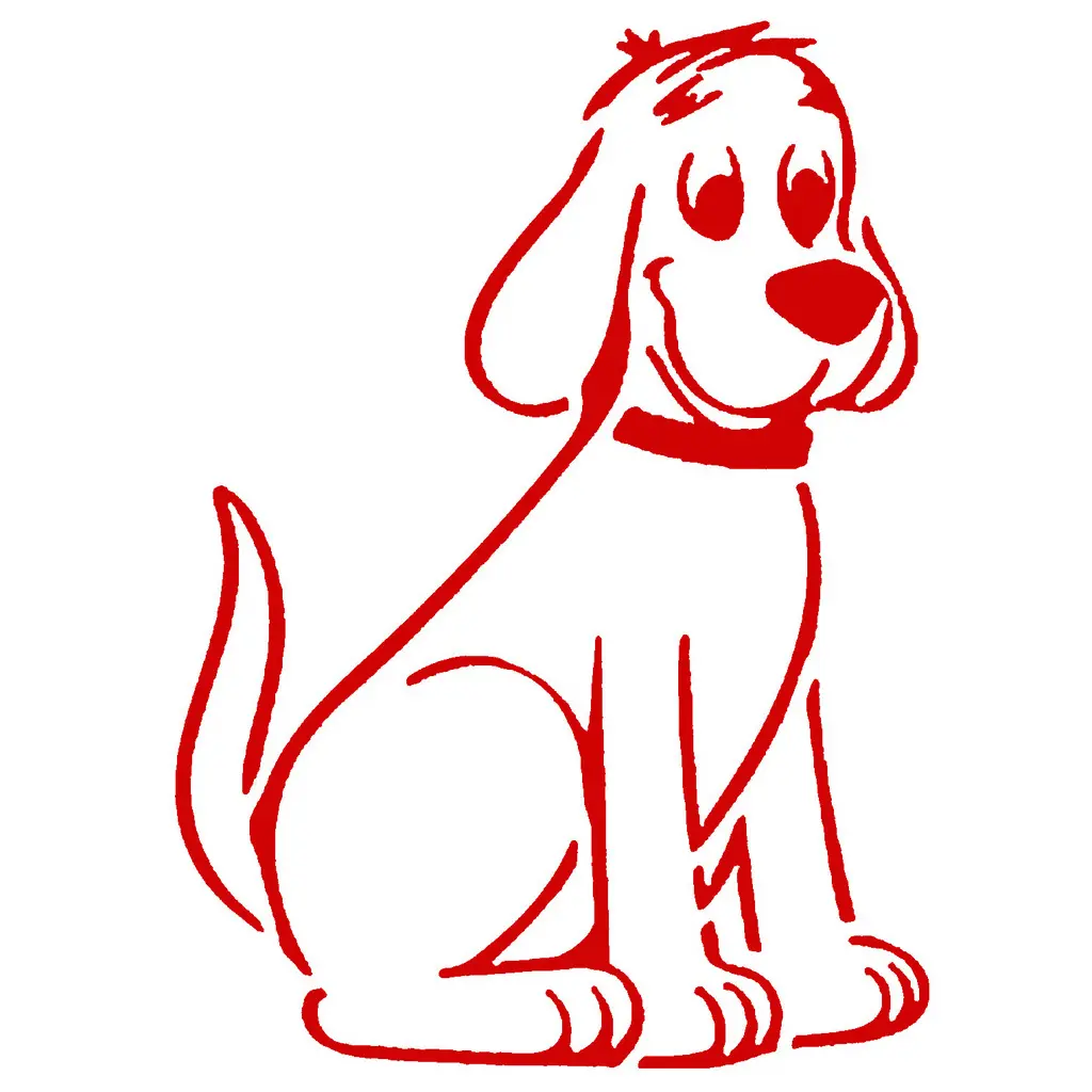 Clifford el Gran Perro Rojo plantilla