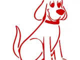 Clifford the Big Red Dog stencil-0
