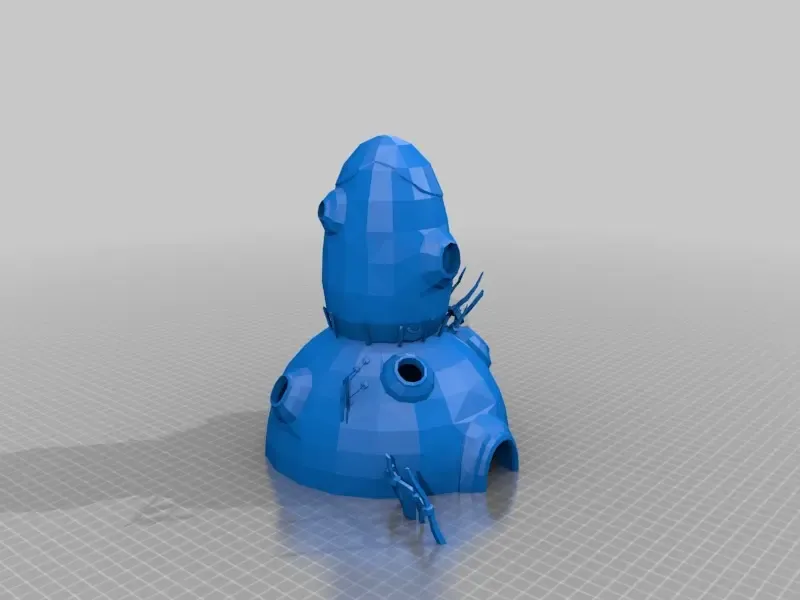 primitive big house 4 - low poly