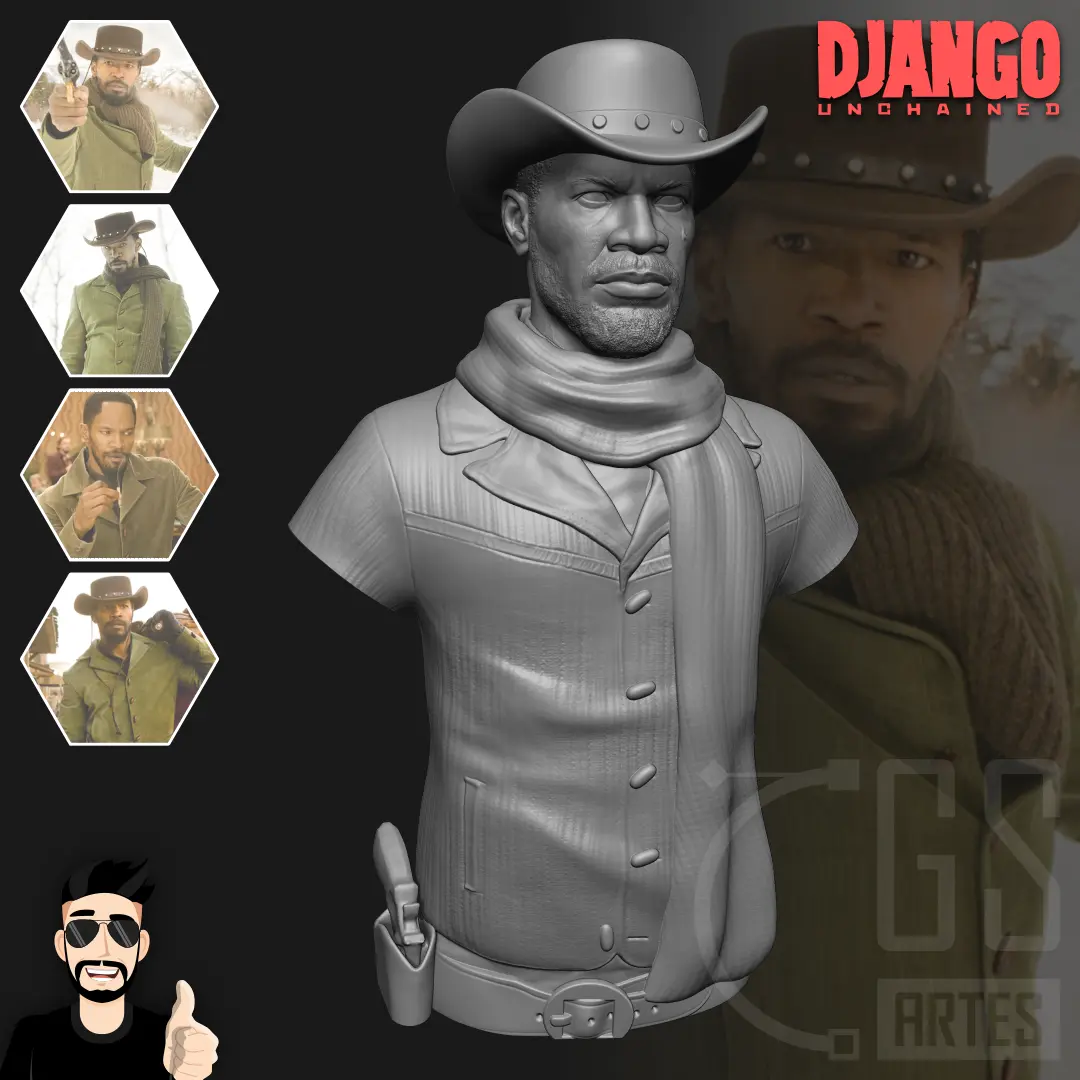 DJANGO UNCHAINED - IMPRESIÓN 3D