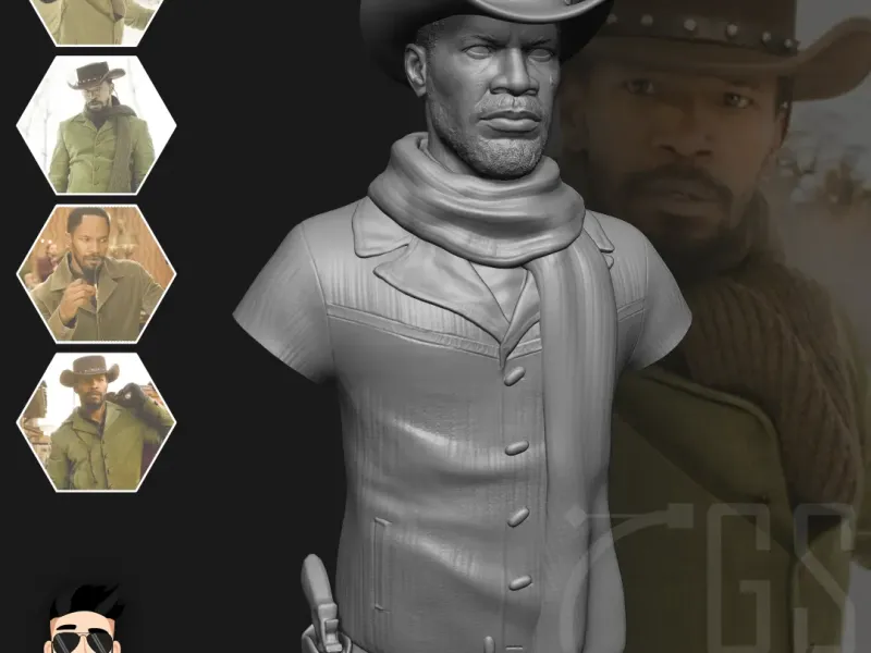DJANGO UNCHAINED - 3D DRUCK