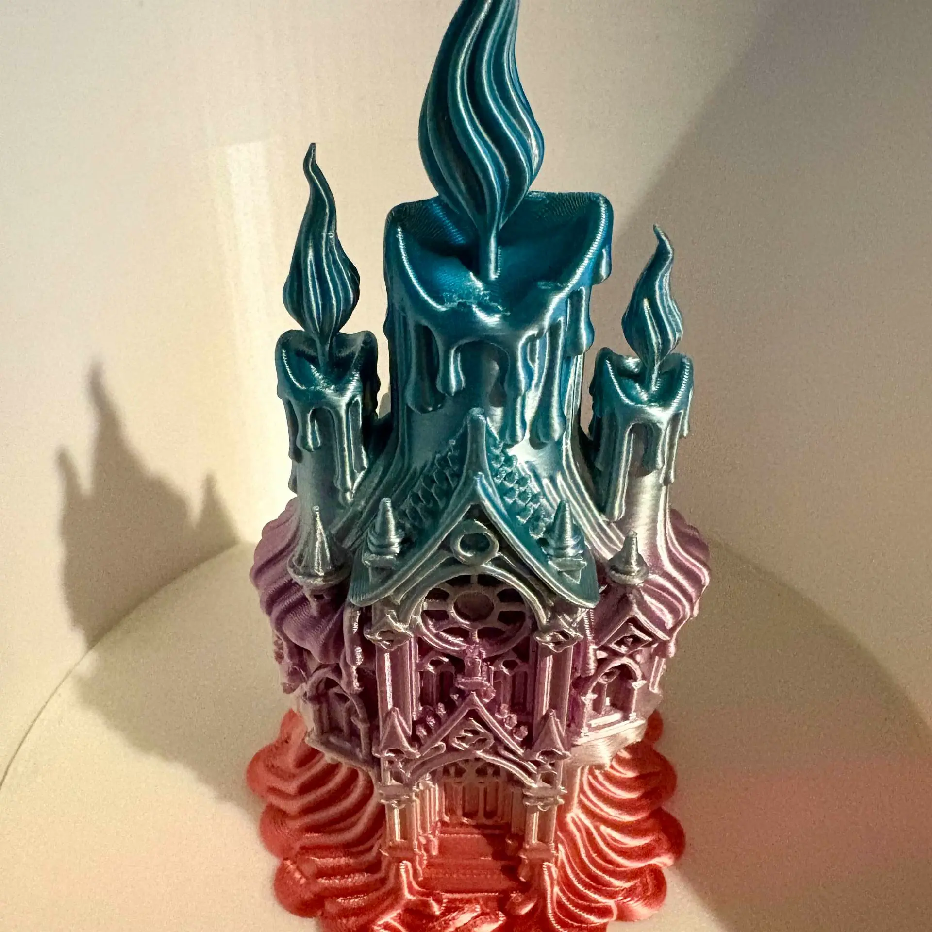 Melting candle gothic cathedral