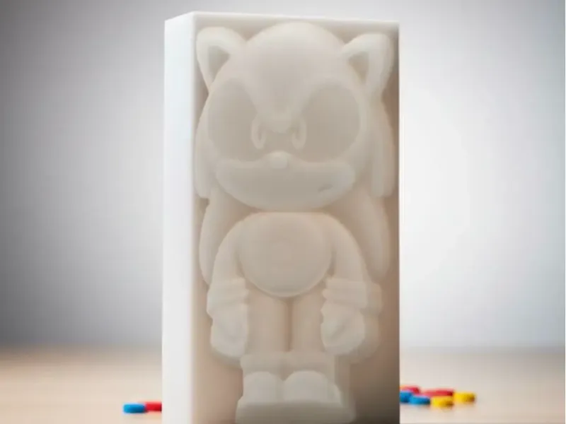 Vorm sonic kaars fondant
