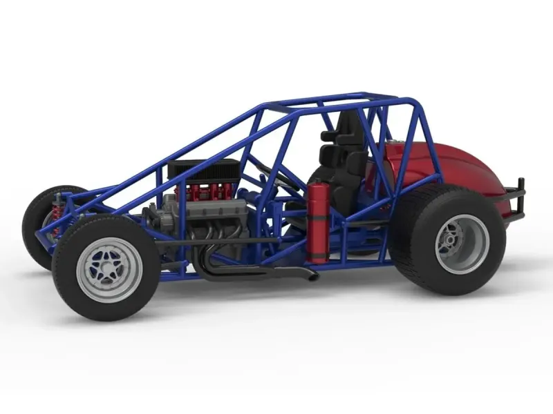 Dirt Silver Crown Car Base Scale 1:25
