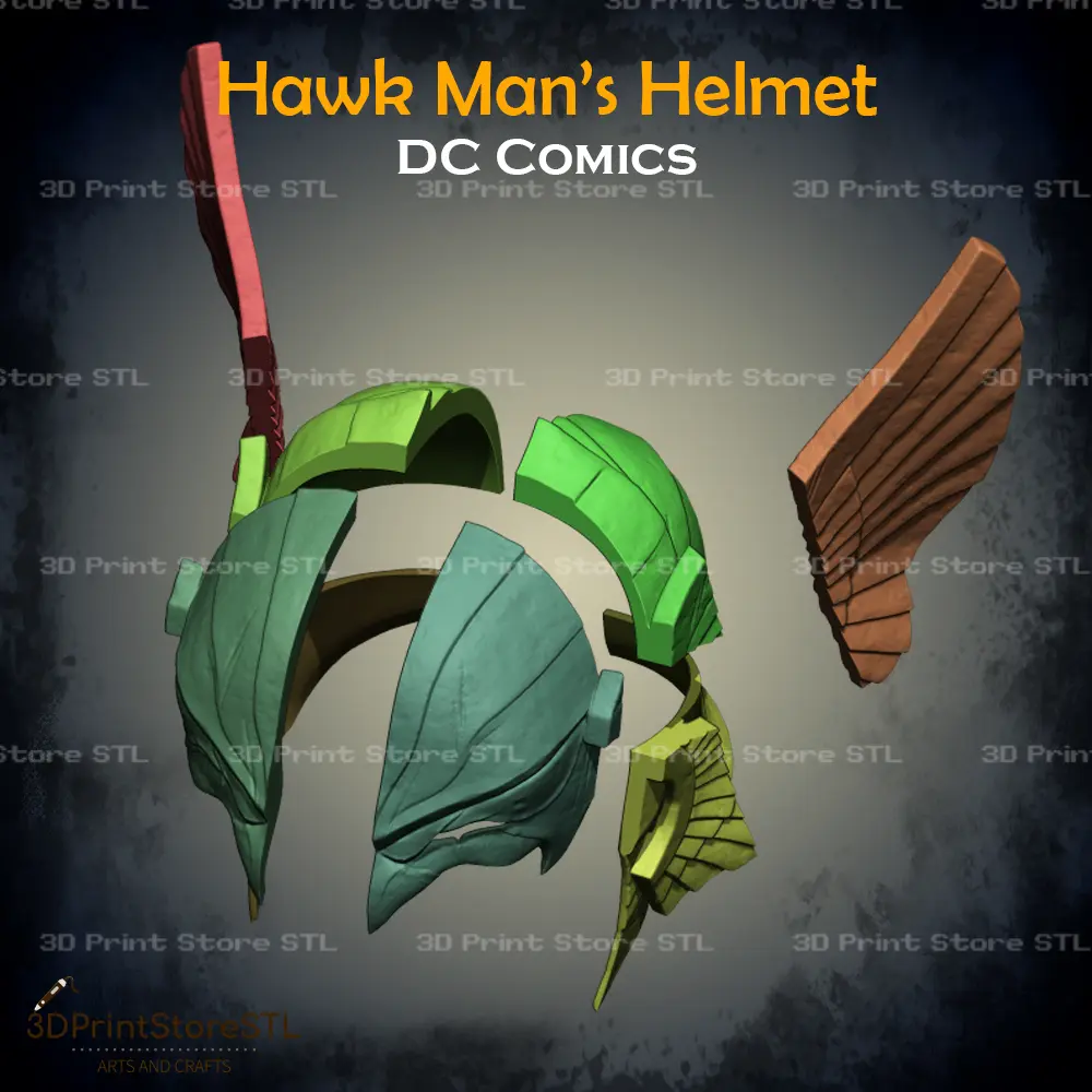 Hawkman Helmet Cosplay DC Comics - STL File