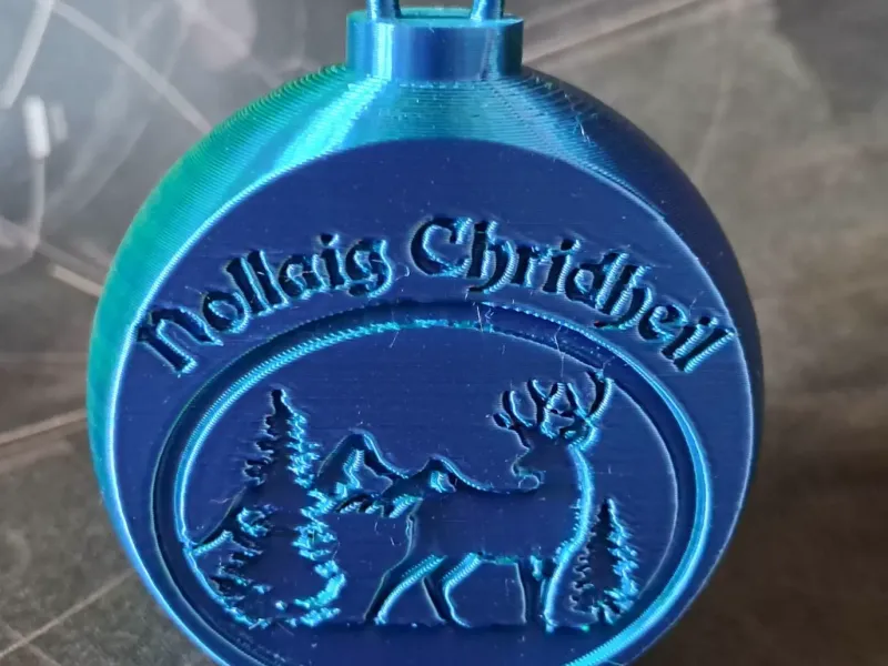 Schots-Gaëlische kerstboomversiering Nollaig Chridheil