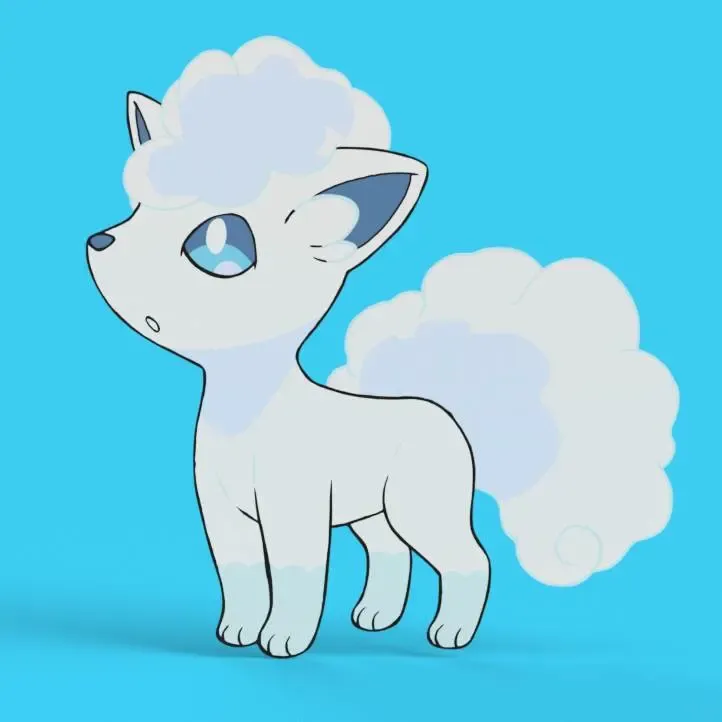 Alolan Vulpix Wall Art