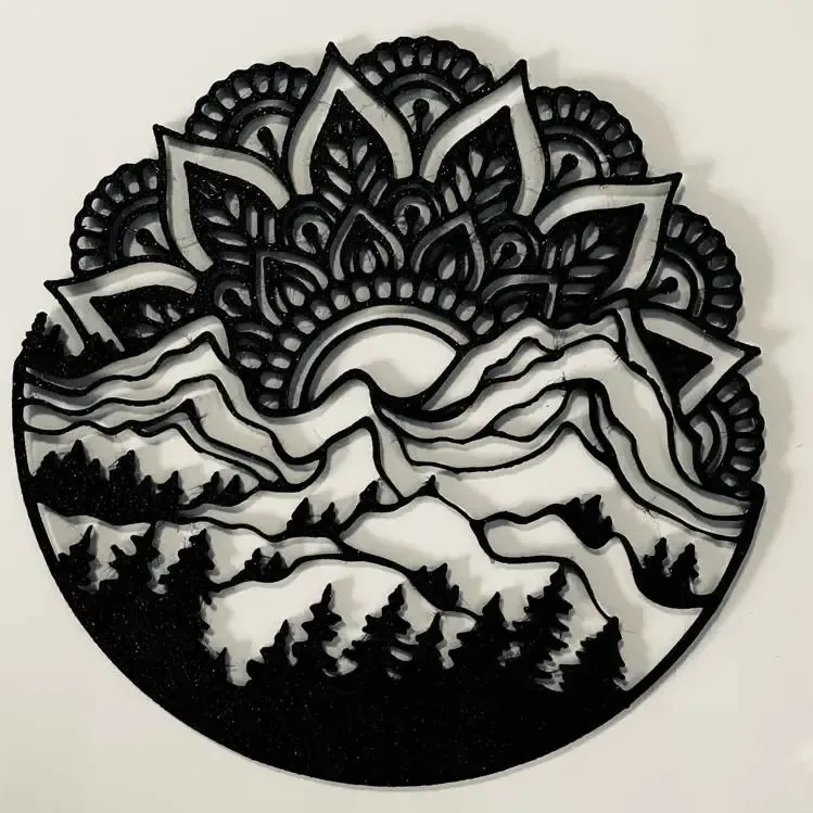 Mandala Montain and Nature Wall Art