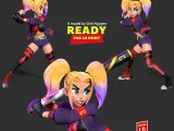 Harley Quinn baseball player-1