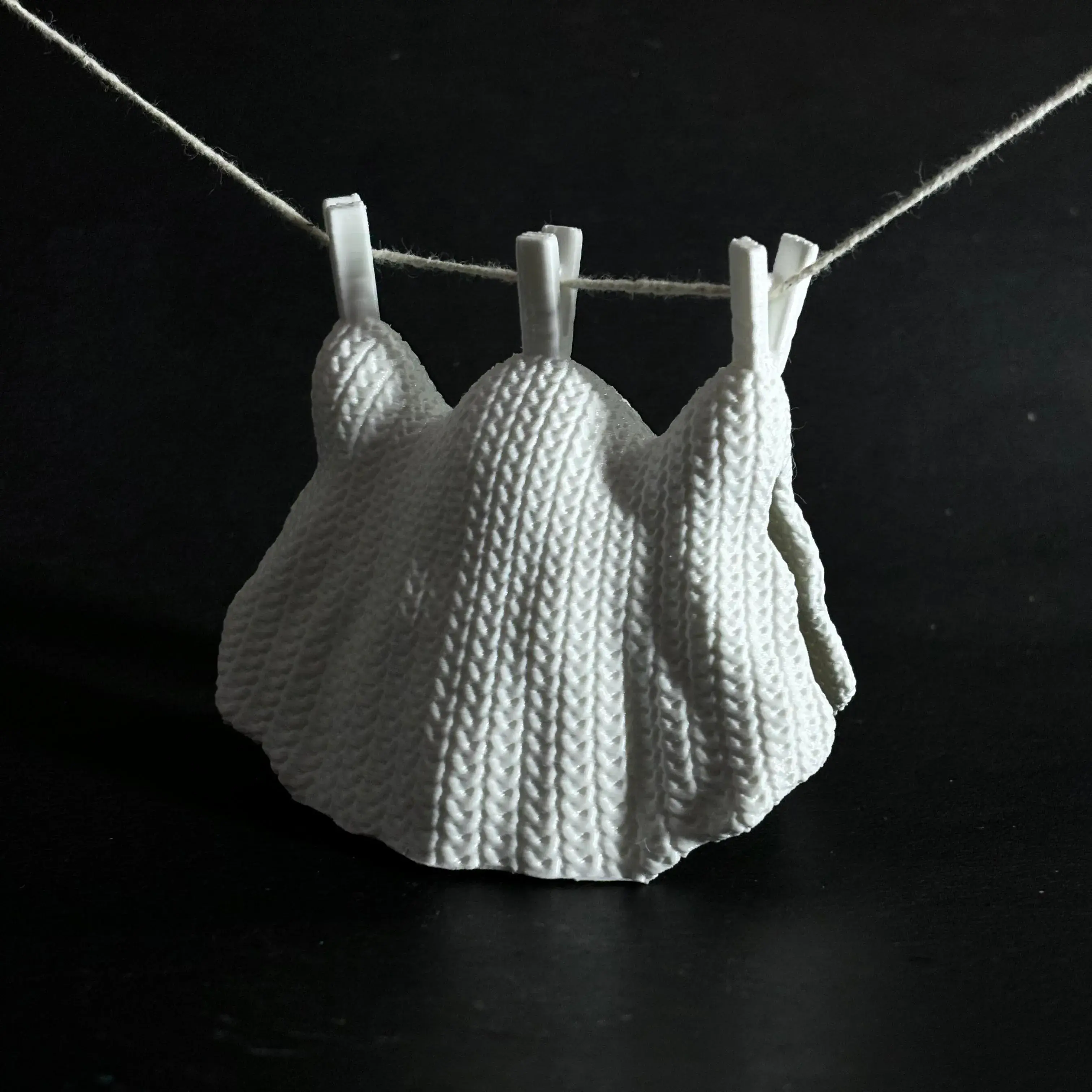 Knitted Hanging Ghost