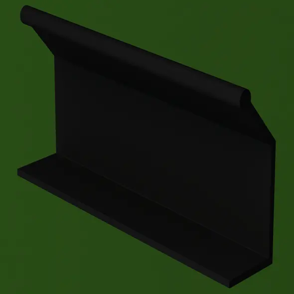 Extruded Profiles Black Pull Handle