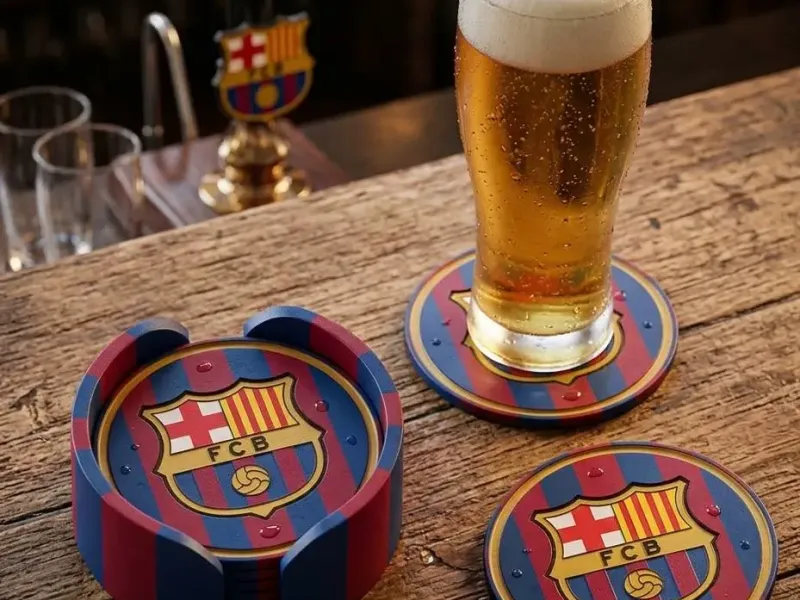 BARCELONA COASTERS AND HOLDER
