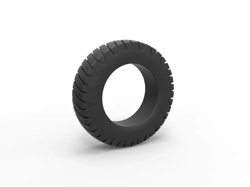 Semi truck tire 5 Scale 1:25
