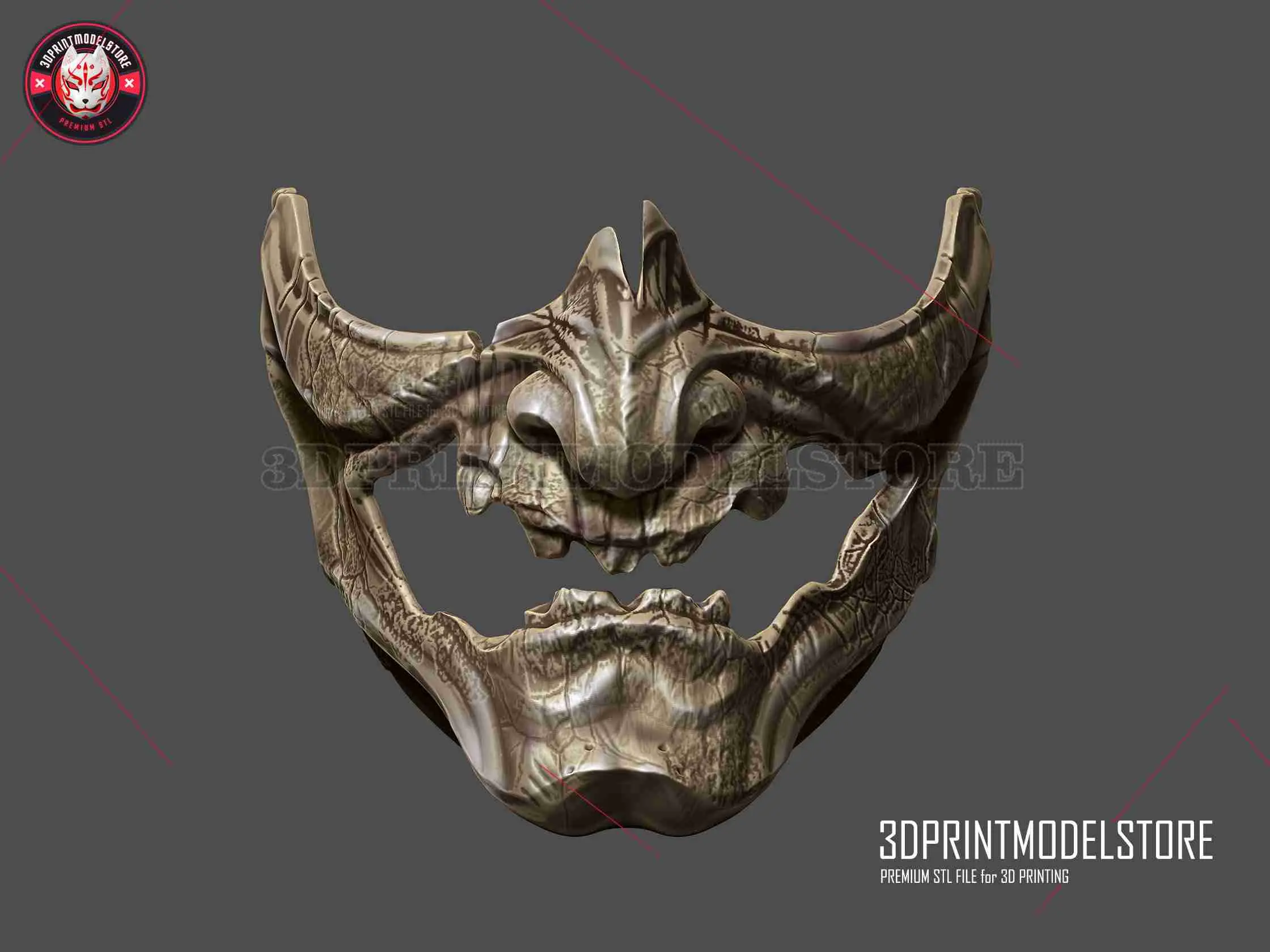 Ghost of Tsushima Skeletal Mask - Japanese Oni Samurai Mask