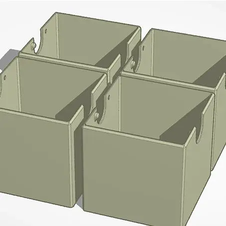Parte exterior de caja organizadora 80 mm