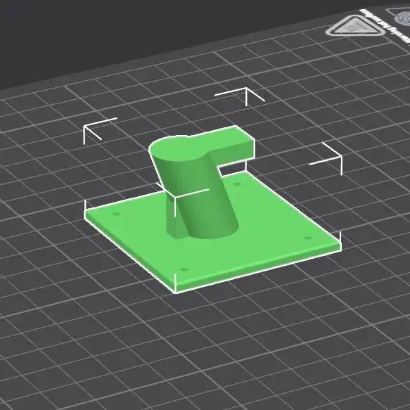 Curtain Rod Holder for Light Rods – PETG Recommended