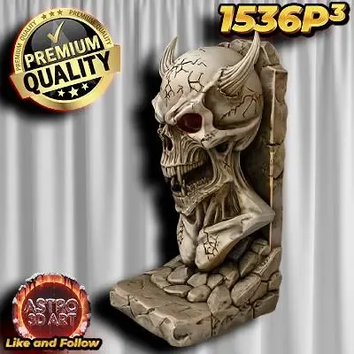Bookend with devil skull ❤️