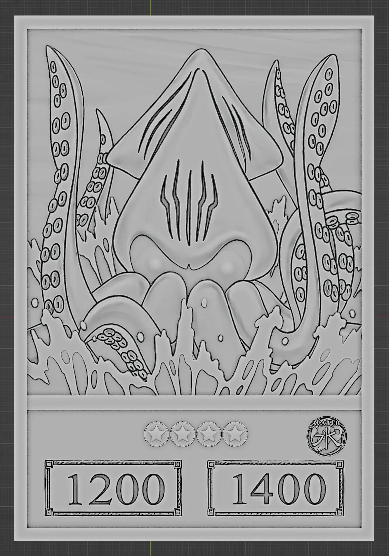 FIEND KRAKEN/ANIME VERSION - YU-GI-OH!