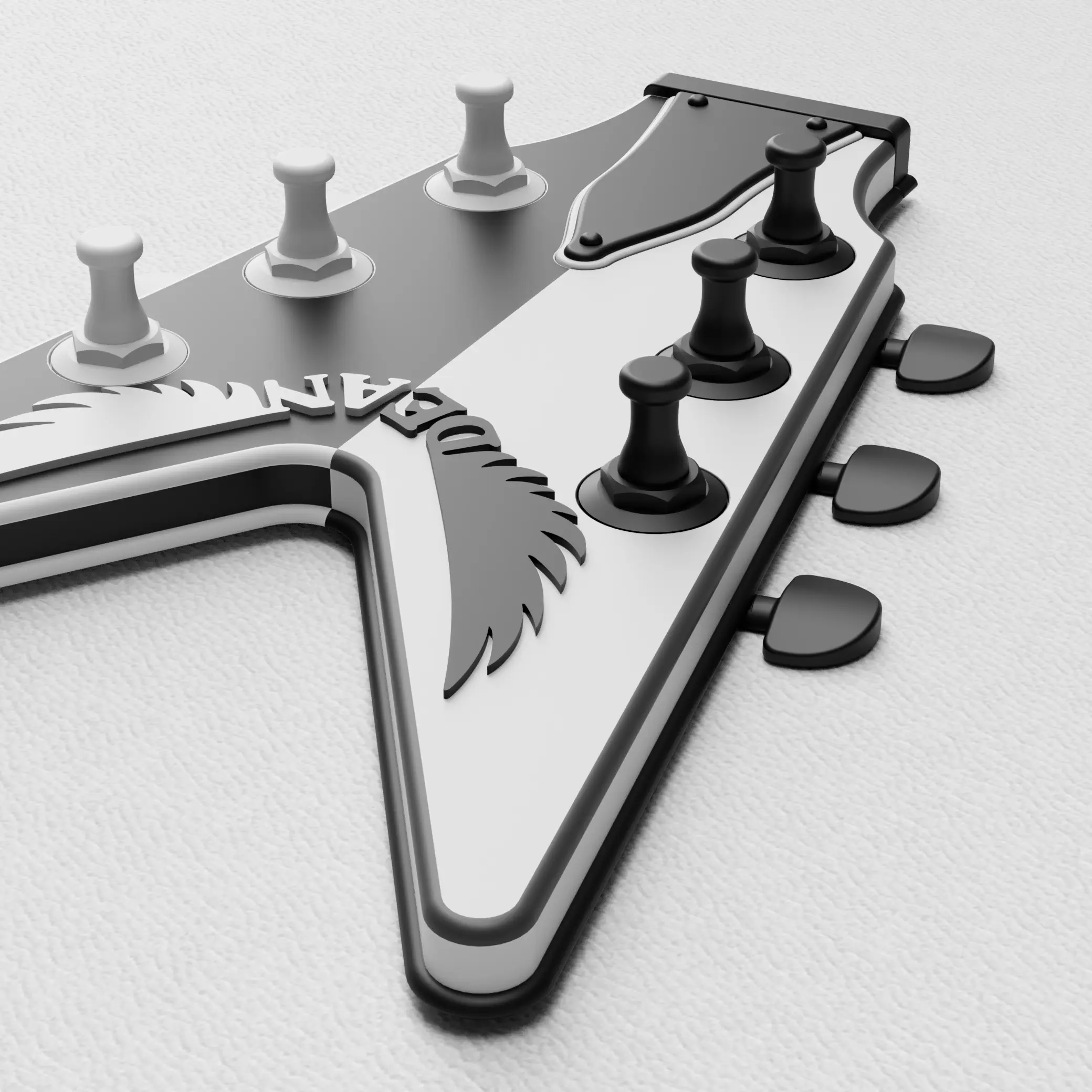Dean ML Guitar Headstock - Wall Art / Key Hanger