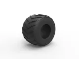 Monster Jam tire 14 Scale 1:25-0