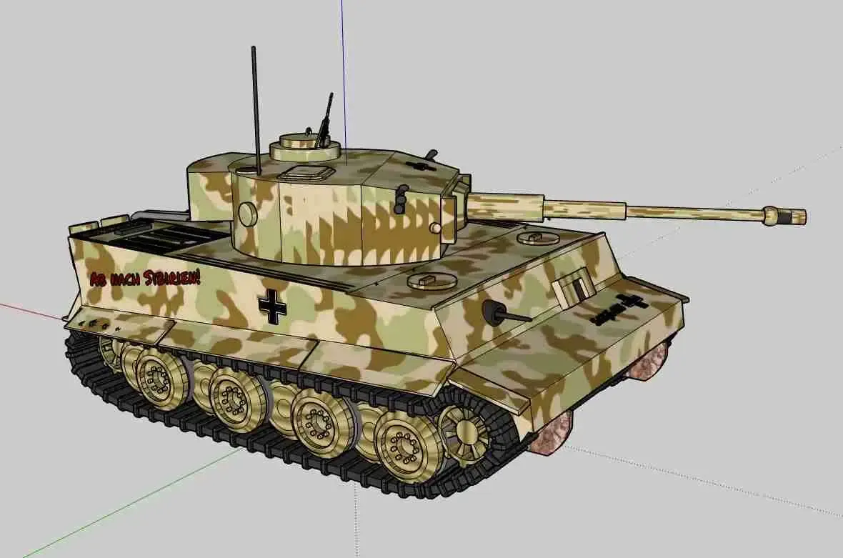 German Tank, Panzerkampfwagen VI «Tiger Ace» Sd.Kfz 181