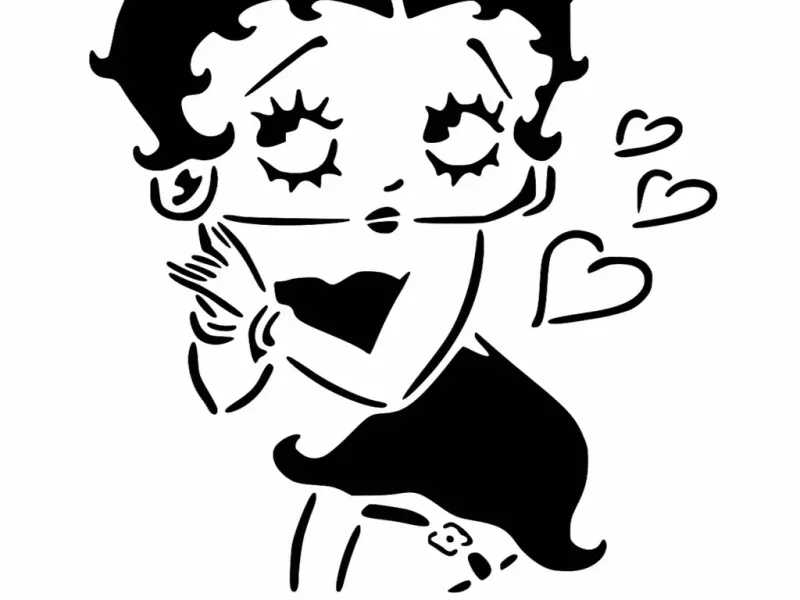 Betty Boop șablon 3