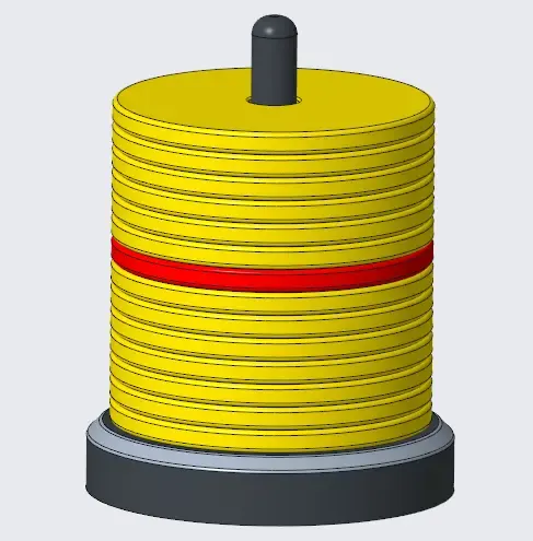 Suporte de talheres e discos de choque