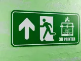 3D Printer Emergency Sign - Left Side Arrow Up-4