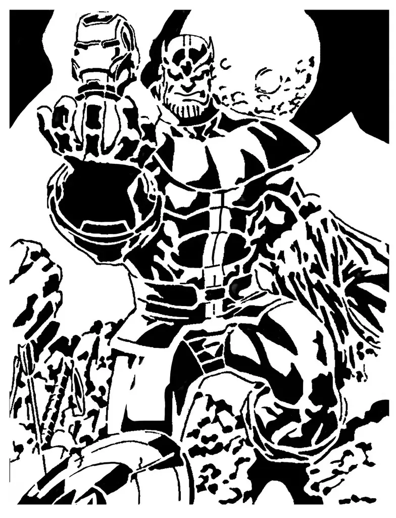 Thanos Stencil 2