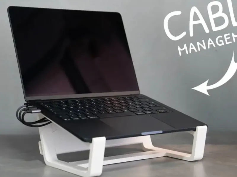 LAPTOP STAND (With cable management)