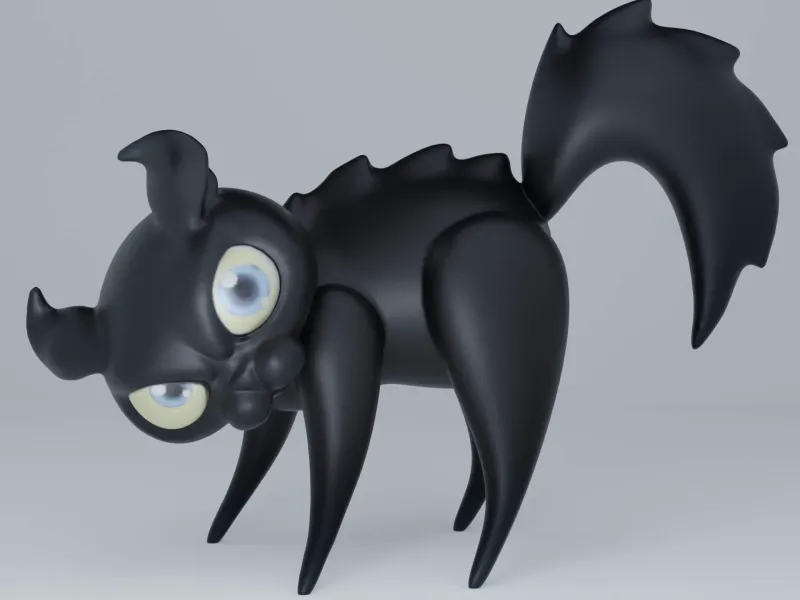 Funny Angry Kitten Halloween Pose