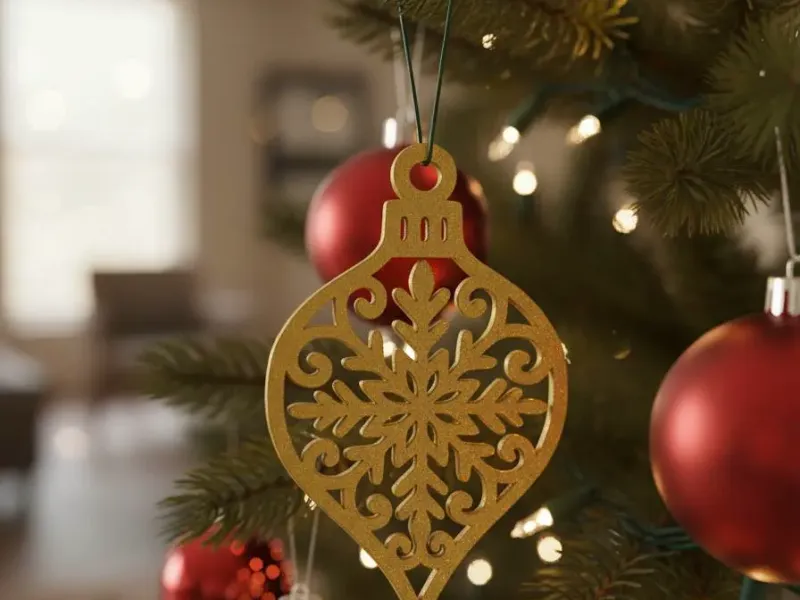 Christmas drop ornament