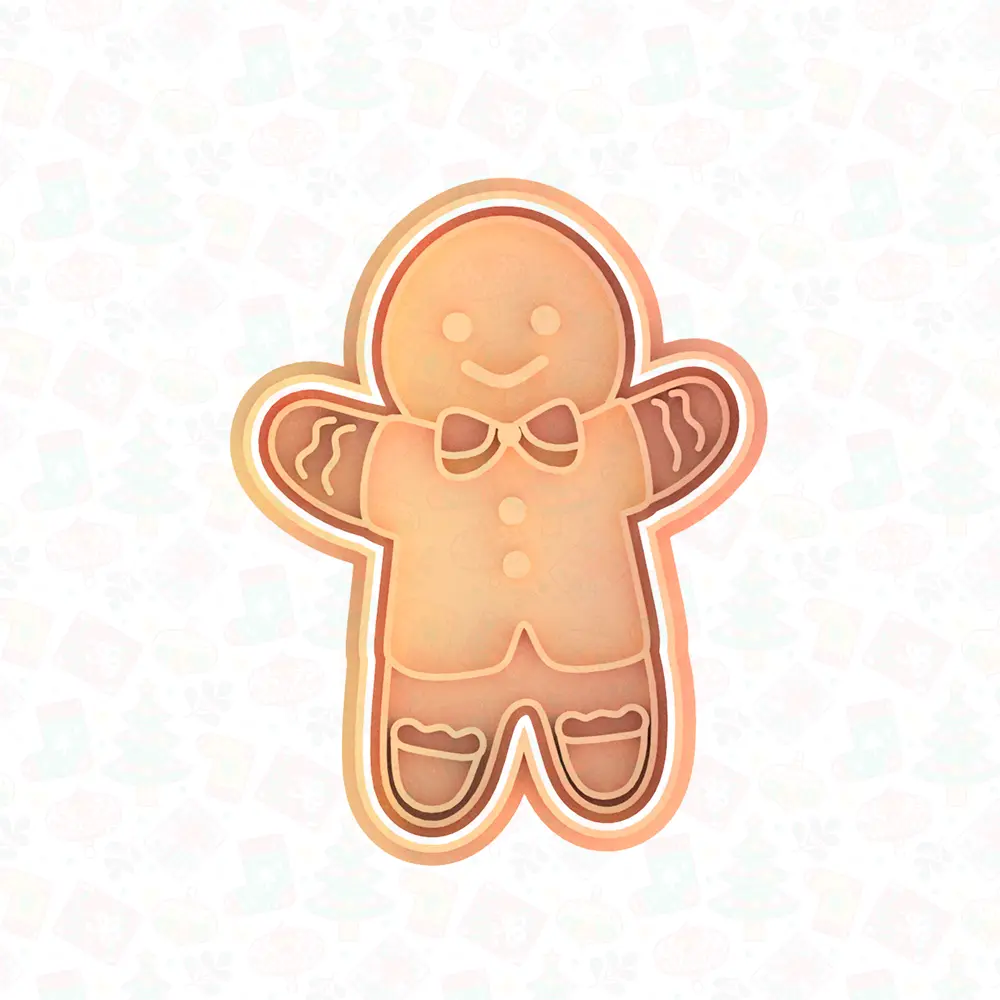 Gingerbread man cookie cutter set of 6