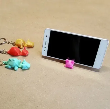 Animal keychain phone holders