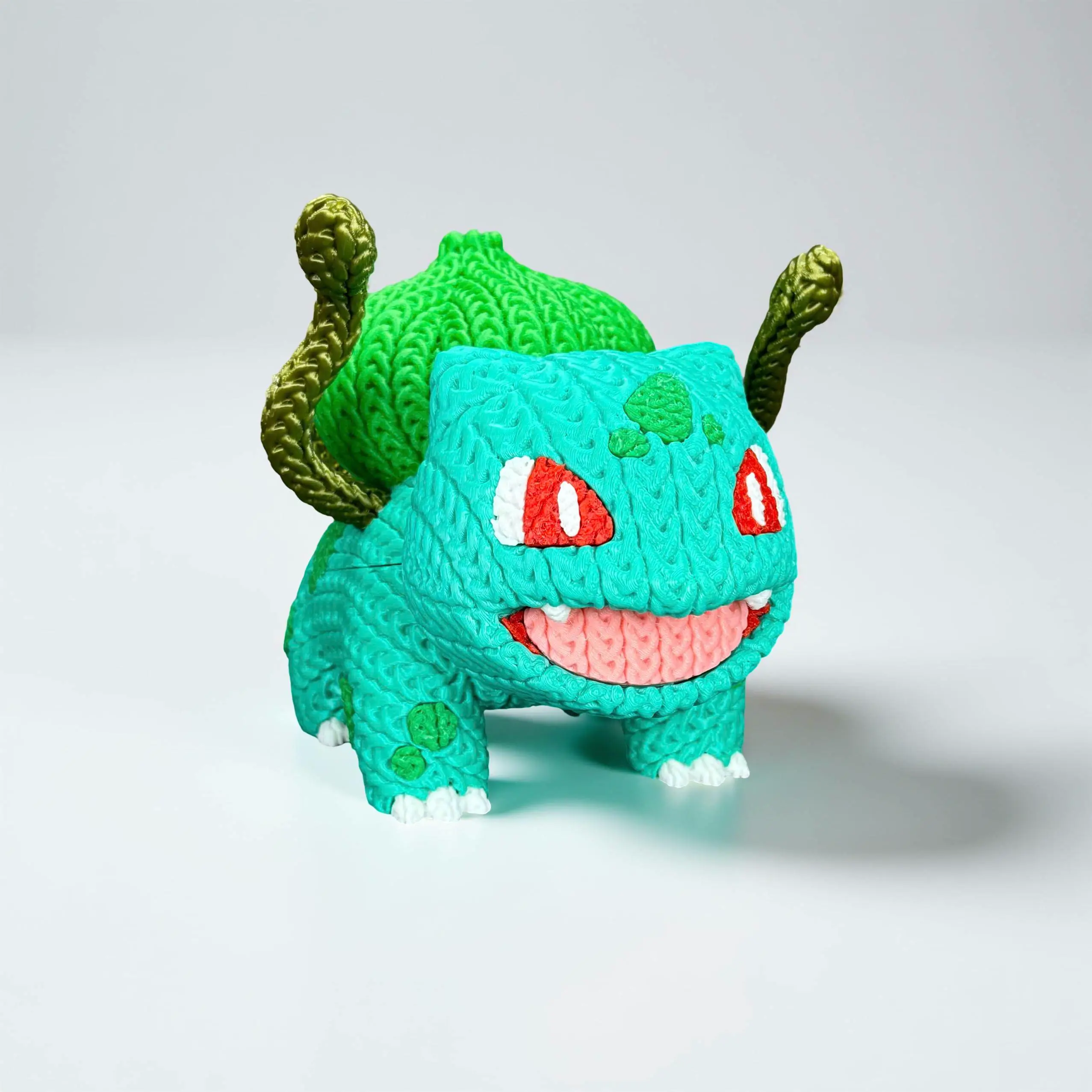 Action Figure Anime Pokemon Bulbasaur Knited Multipart