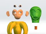 CHIMPANZINI BANANINI -BRAINROT - STL file 3mf MULTICOLOR 3D-0