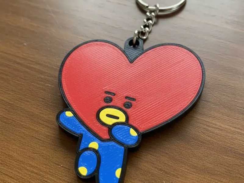 Keychain BT21 - Tata 2 - stl/3mf