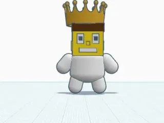 weird man with crown