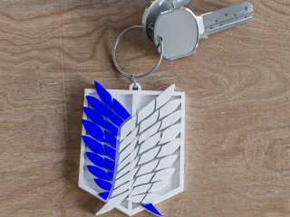 Attack on Titans - multicolor keychains