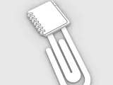 Paperclip ring-bound notepad - M2 - bookmark-2