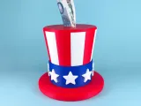 Contenitore a forma di Cappello di Zio Sam e Salvadanaio, 4 Luglio, IndependenceD-0