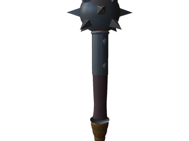 Medieval Spiked Mace Weapon