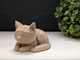 Low Poly Sleeping Cat-8