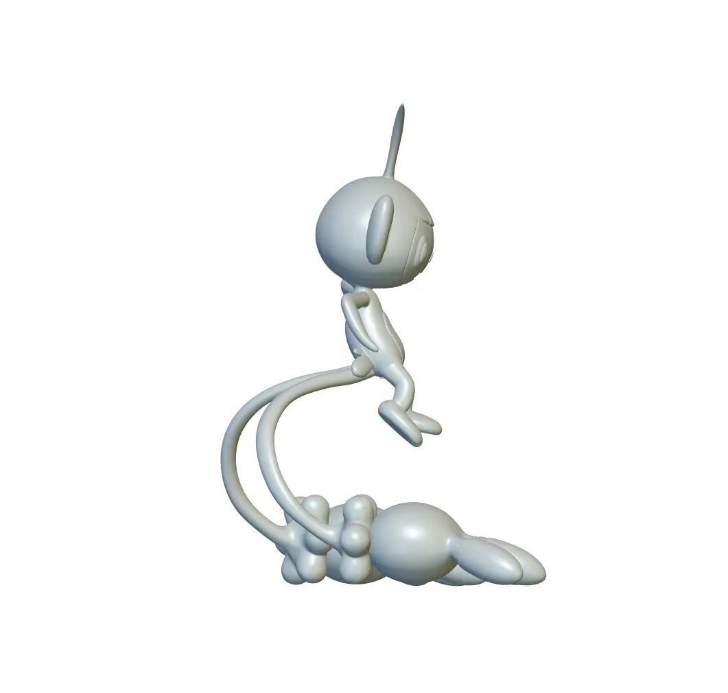 Pokemon Ambipom #424 - Ready for 3D Printing!