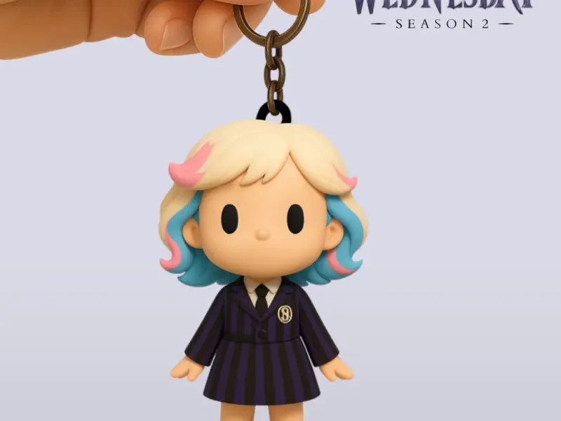 Enid keychain - Wednesday season 2