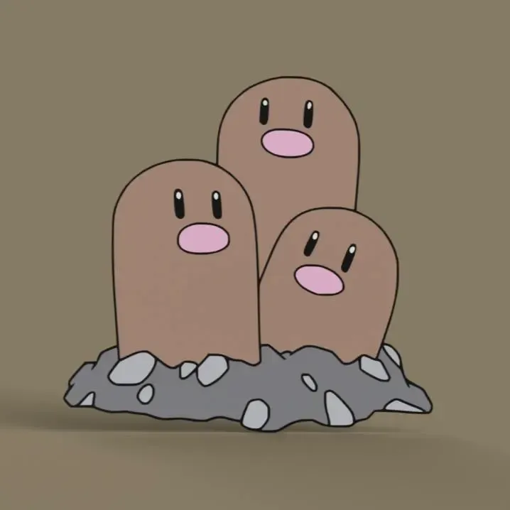 Dugtrio Wall Art