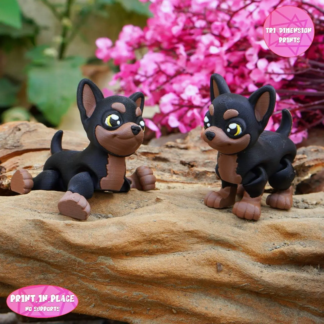 Print In Place Cute Flexi Chihuahua Dog