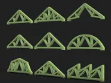 Steel Roof Frame Bundle  9 Structural Truss STL Designs-5