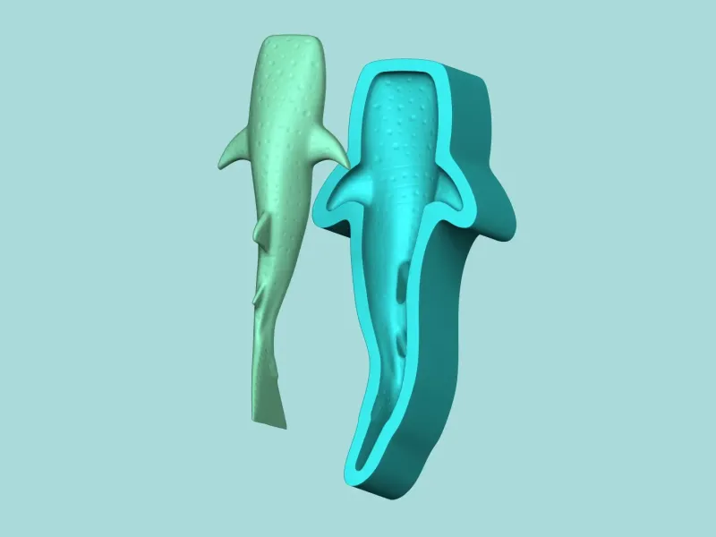 Whale Shark Mold - Silicone Maker Template